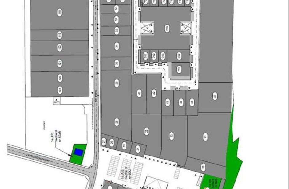 Het betreft verschillende units in het bedrijvenpark De Delften te Westmalle. Deze locatie is eenvoudig bereikbaar via de afrit Zoersel op de E34 (Antwerpen-Turnhout) ofwel de afrit Brecht op de E19 (Antwerpen-Breda). 

Oppervlaktes beschikbaar vanaf 825 
