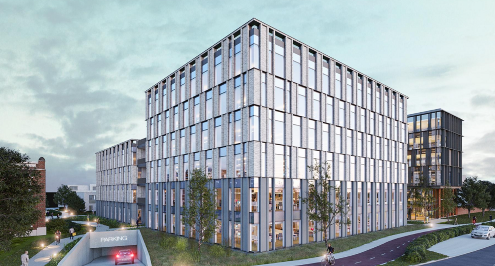 Aan het Guldendal 8 in Mechelen verrijst MALT, een innovatief kantoorproject dat de voormalige industriële Inofer-site nieuw leven inblaast. Onder leiding van de Jan De Nul Groep wordt deze historische locatie getransformeerd tot een duurzame bedrijventu