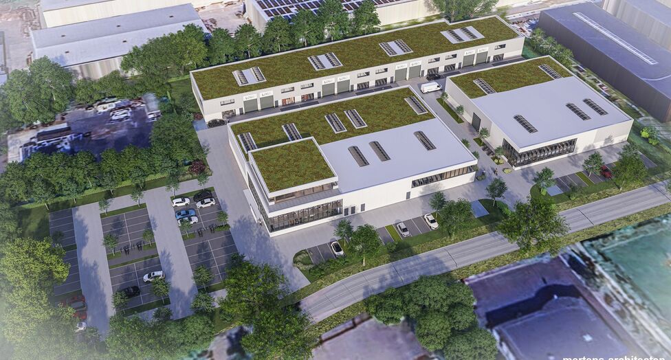 Aan de Starrenhoflaan in Kapellen bevindt zich dit moderne nieuwbouw KMO-project met diverse units te huur.

Dankzij de strategische ligging, in de nabijheid van belangrijke invalswegen en op korte afstand van de A12, is de site uitstekend bereikbaar voor