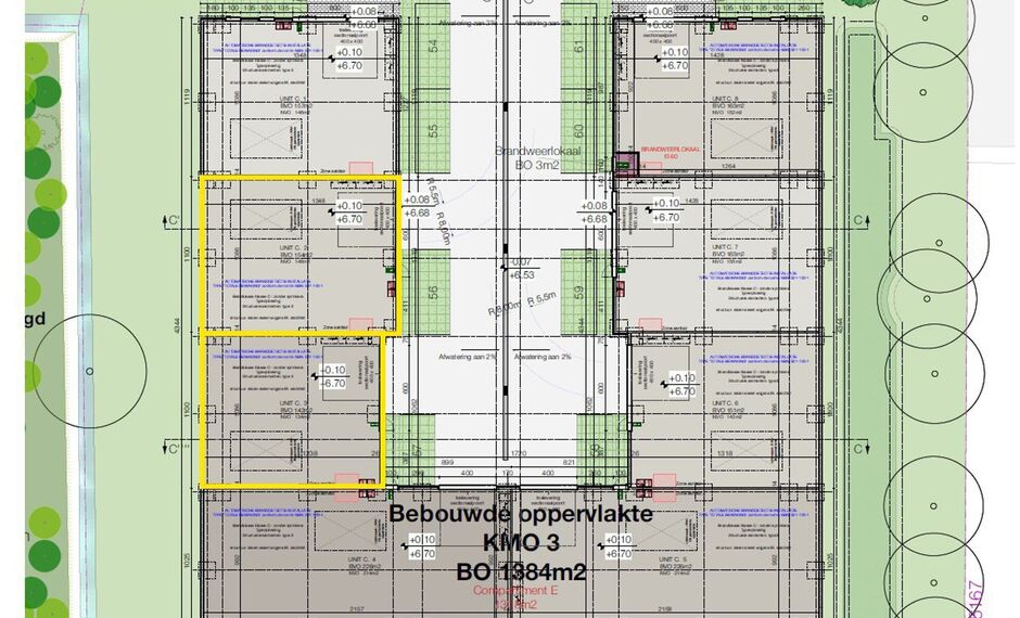 In dit nieuwbouwproject in industriezone 'De Vloeiende' te Kapellen bieden wij deze twee KMO-units te huur aan. Het project is zeer centraal gelegen in de regio Kapellen/Ekeren/Brasschaat en biedt een vlotte verbinding met de Antwerpse Haven.
Deze units
