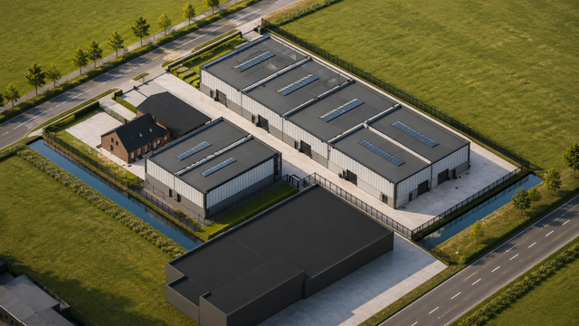 Het betreft de verhuur van 7 nieuwbouw KMO-units in de industriezone TTS te Temse. De site geniet een uitstekende ligging aan de N16, dewelke zorgt voor een zeer vlotte verbinding met de E17 (Antwerpen - Gent) en de A12 (Antwerpen - Brussel). Enkele KMO-u