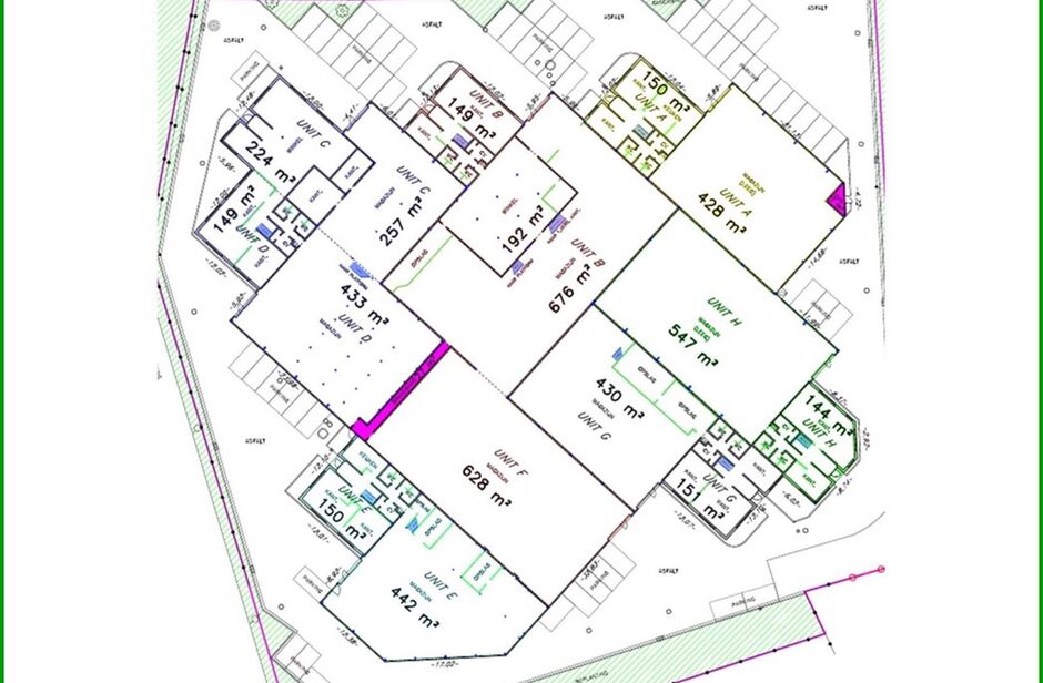 Het betreft de verhuur van een representatieve bedrijfsunit op een zeer centrale locatie te Aartselaar, met een vlotte verbinding naar de A12. 

Het geheel omvat ca. 720 m², bestaande uit 430 m² opslagruimte met mezzanine en 290 m² kantoorruimte. De un