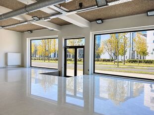 Gelijkvloers kantoor (ca. 601m²) met strategische ligging alsook 2 privatieve toegangen gelegen aan de Leien in het centrum van Antwerpen.
Het geheel is afgewerkt met een gietvloer alsook verlichting en ventilatie. Achteraan het pand bevinden zich lich