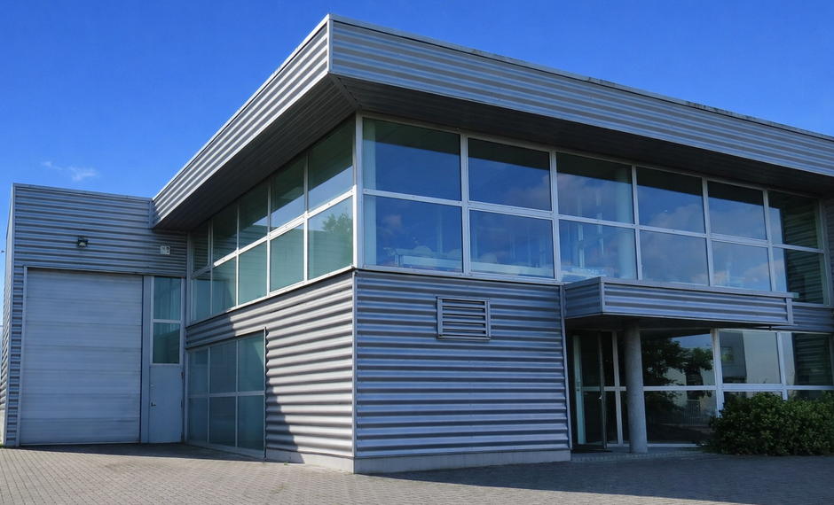 Het betreft de verhuur van een representatief bedrijfsgebouw aan de Industrieweg 11 te Aartselaar. Dit gebouw geniet een uitstekende ligging nabij de A12, dewelke zorgt voor een vlotte verbinding tussen Antwerpen en Brussel.

Het gebouw heeft een oppervla