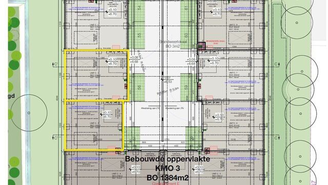 In dit nieuwbouwproject in industriezone 'De Vloeiende' te Kapellen bieden wij deze KMO-unit te huur aan. Het project is zeer centraal gelegen in de regio Kapellen/Ekeren/Brasschaat en biedt een vlotte verbinding met de Antwerpse Haven.
Deze unit heeft e